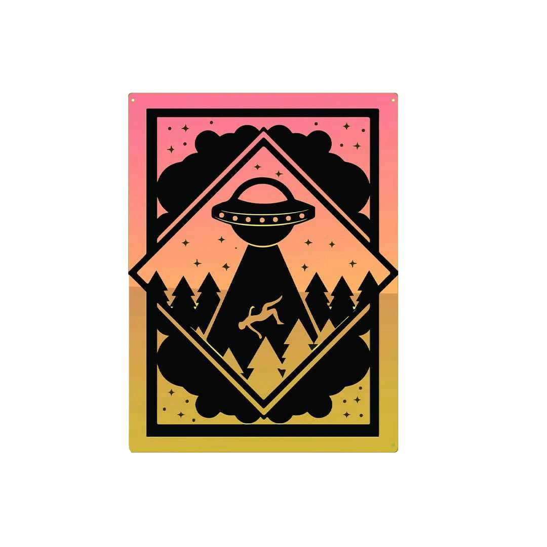 Abducted by aliens sticker